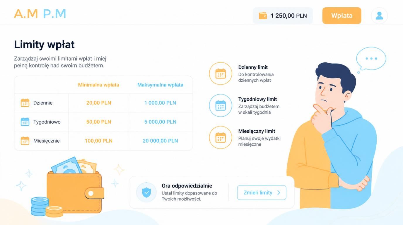 Tabela limitów wpłat w PLN